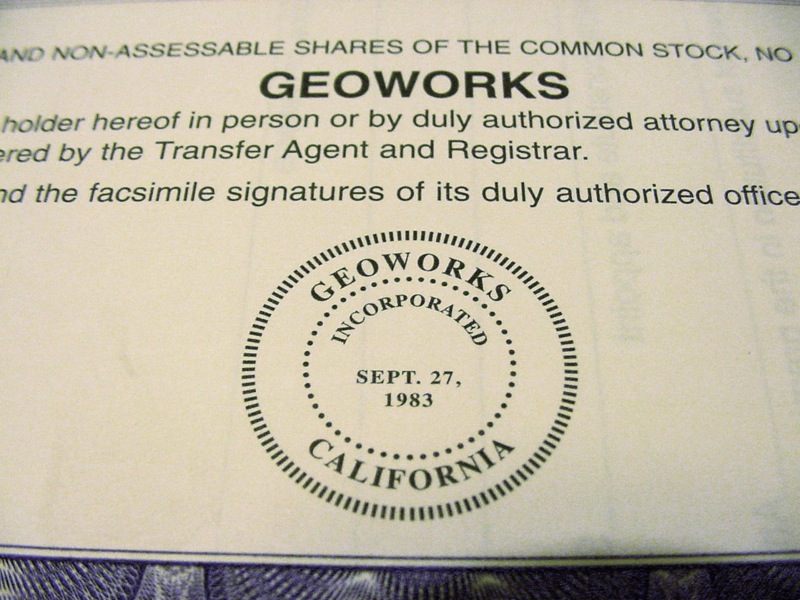 GeoWorks Aktie