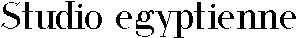 Studio egyptienne