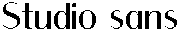 Studio sans