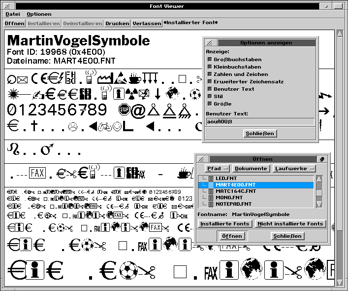 FontViewer
