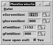 Monitoreinstellungen